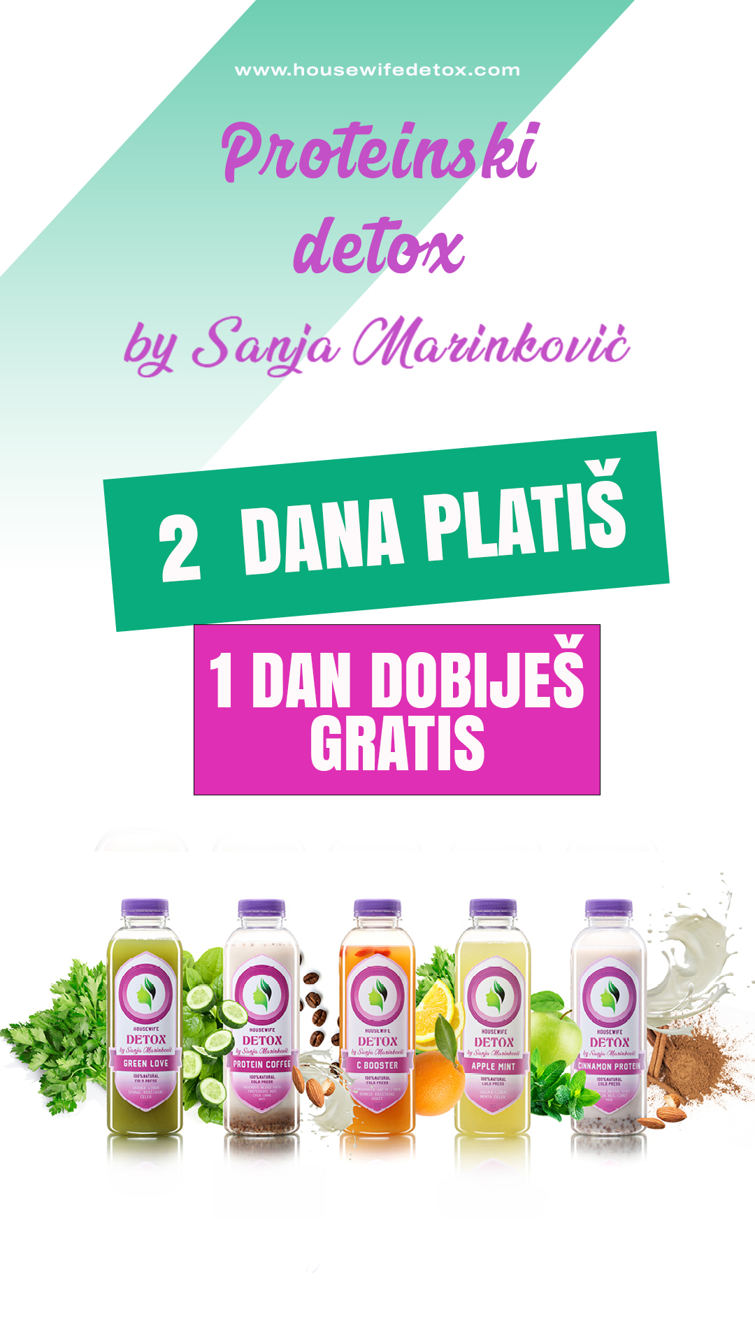 proteinski detox by sanja marinkovic 2 dana + 1 dan gratis